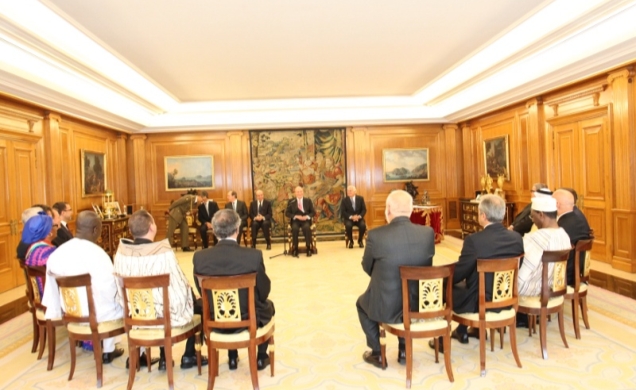 Vista del acto de presentación de Cartas Credenciales